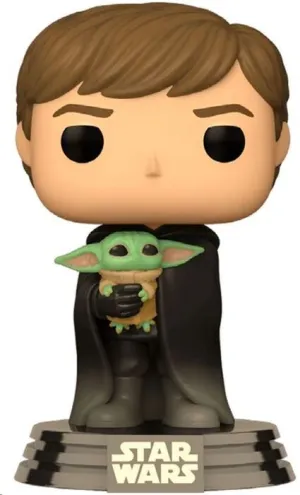 STAR WARS THE MANDALORIAN POP! VINYL FIGURA LUKE CON GROGU (EXCLUSIVE) 9 CM