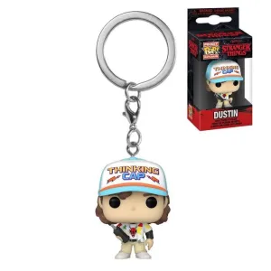 STRANGER THINGS TEMP.4 LLAVERO POCKET POP! VINYL DUSTIN 4 CM