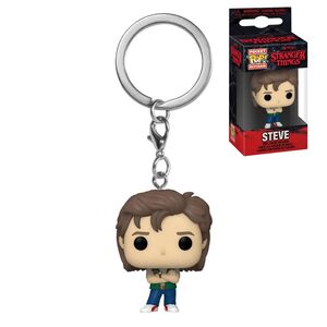 STRANGER THINGS TEMP.4 LLAVERO POCKET POP! VINYL STEVE 4 CM