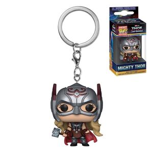 THOR: LOVE & THUNDER LLAVERO POCKET POP! VINYL MIGHTY THOR 4 CM