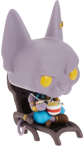 DRAGON BALL SUPER POP! ANIMATION VINYL FIGURA BEERUS EATING NOODLES 9 CM