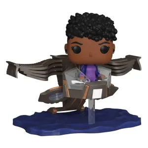 BLACK PANTHER: WAKANDA FOREVER POP! RIDES SUPER DELUXE VINYL FIGURA SHURI EN SUNBIRD 15 CM