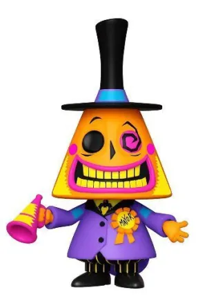 PESADILLA ANTES DE NAVIDAD FIGURA POP! VINILO DISNEY MAYOR BLACK LIGHT 9 CM
