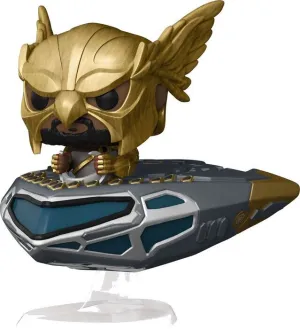 BLACK ADAM POP! RIDES SUPER DELUXE VINYL FIGURA HAWKMAN EN CRUCERO 15 CM