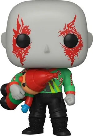 GUARDIANES DE LA GALAXIA HOLIDAY SPECIAL FIGURA POP! HEROES VINYL DRAX 9 CM