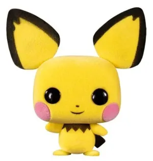 POKÉMON POP! GAMES VINYL FIGURA FLOCKED PICHU EXCLUSIVE VERSION 9 CM