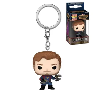 GUARDIANES DE LA GALAXIA VOL. 3 LLAVERO POCKET POP! VINYL STAR-LORD 4 CM