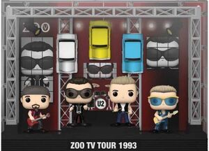 U2 PACK 4 FIG 9 CM POP! MOMENTOS DLX VINILO U2 ZOO TV 1993 TOUR F-05