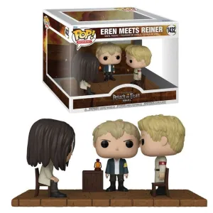 ATAQUE A LOS TITANES POP! MOMENT VINYL FIGURAS EREN MEETS REINER 9 CM