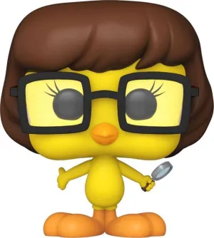 WARNER BROSS 100TH: LOONEY TUNES X SCOOBY DOO POP! ANIMATION VINYL FIGURA TWEETY AS VELMA 9 CM