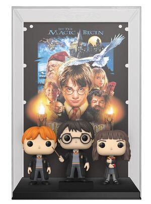 HARRY POTTER Y LA PIEDRA FILOSOFAL POP! MOVIE POSTER Y FIGURAS 9 CM