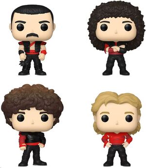 QUEEN PACK DE 4 FIGURAS POP! TV VINYL RADIO GAGA 9 CM