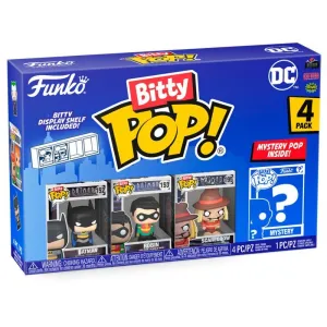 DC PACK DE 4 FIGURAS BITTY POP! VINYL BATMAN 2,5 CM