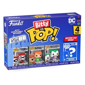 DC PACK DE 4 FIGURAS BITTY POP! VINYL HARLEY QUINN 2,5 CM