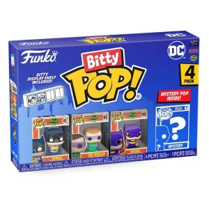 DC PACK DE 4 FIGURAS BITTY POP! VINYL BATMAN ADAM WEST 2,5 CM