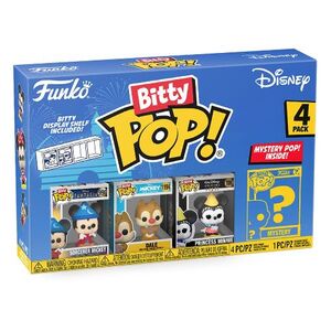 DISNEY PACK DE 4 FIGURAS BITTY POP! VINYL SORCERER MICKEY 2,5 CM