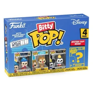 DISNEY PACK DE 4 FIGURAS BITTY POP! VINYL SORCERER MICKEY 2,5 CM