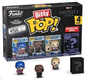MARVEL PACK DE 4 FIGURAS BITTY POP! VINYL CAPTAIN AMERICA 2,5 CM