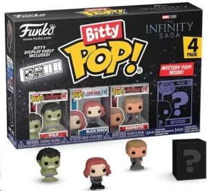MARVEL PACK DE 4 FIGURAS BITTY POP! VINYL HULK 2,5 CM