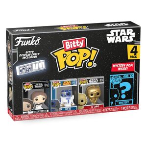 STAR WARS PACK DE 4 FIGURAS BITTY POP! VINYL LEIA 2,5 CM