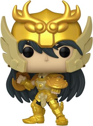 CABALLEROS DEL ZODIACO SAINT SEIYA FIGURA POP! ANIMATION GOLD LIBRA SHIRYU 9 CM