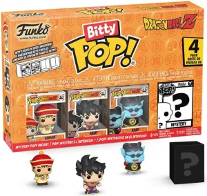 DRAGON BALL PACK DE 4 FIGURAS BITTY POP! VINYL SERIES 1 2,5 CM