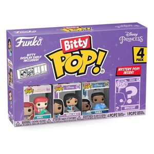 DISNEY PRINCESSES PACK DE 4 FIGURAS BITTY POP! VINYL ARIEL 2,5 CM