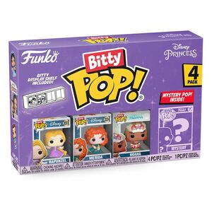 DISNEY PRINCESSES PACK DE 4 FIGURAS BITTY POP! VINYL RAPUNZEL 2,5 CM