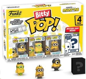 MINIONS PACK DE 4 FIGURAS BITTY POP! VINYL EYE MATIE 2,5 CM