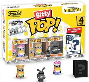 MINIONS PACK DE 4 FIGURAS BITTY POP! VINYL TOURIST JERRY 2,5 CM