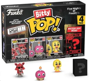 FIVE NIGHTS AT FREDDY'S PACK DE 4 FIGURAS BITTY POP! VINYL FOXY 2,5 CM