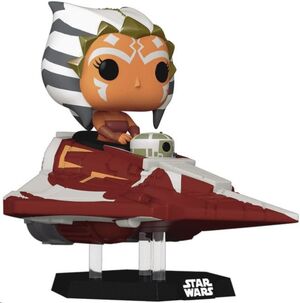 STAR WARS: THE CLONE WARS POP! RIDES VINYL CABEZÓN AHSOKA TANO IN DELTA 7 JEDI STARFIGHTER 15 CM