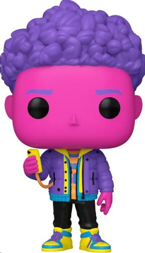 SPIDERMAN MILES MORALES ACROSS THE SPIDERVERSE POP! VINYL FIGURA MILES MORALES BLACK LIGHT 9 CM