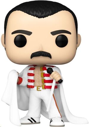 QUEEN POP! ROCKS VINYL FIGURA FREDDIE MERCURY CON CAPA 9 CM