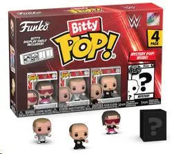 WWE PACK DE 4 FIGURAS BITTY POP! VINYL BRET HART 2,5 CM