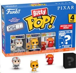 PIXAR PACK DE 4 FIGURAS BITTY POP! VINYL SERIE 1 2,5 CM