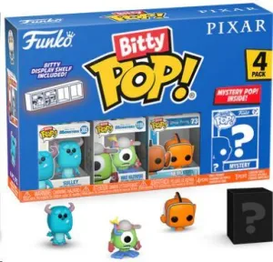 PIXAR PACK DE 4 FIGURAS BITTY POP! VINYL SERIE 2 2,5 CM