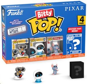 PIXAR PACK DE 4 FIGURAS BITTY POP! VINYL SERIE 4 2,5 CM