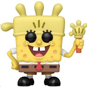 BOB ESPONJA 25TH ANNIVERSARY POP! VINYL FIGURA BOB ESPONJA CON LUZ GUANTE 9 CM