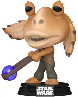 STAR WARS: EPISODIO I - LA AMENAZA FANTASMA ANNIVERSARY POP! VINYL FIGURA JAR JAR BINKS W/ BOOMA BALLS 9 CM