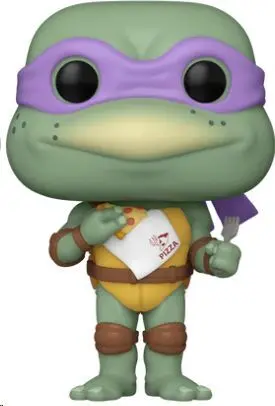 TORTUGAS NINJA POP! MOVIES VINYL FIGURA DONATELLO CON PIZZA 9 CM