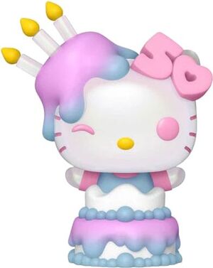 HELLO KITTY FIGURA POP! SANRIO VINYL HK IN CAKE 9 CM EDICIÓN ESPECIAL