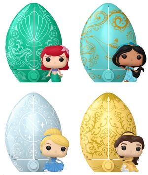 DISNEY FIGURAS EGG POCKET POP! PRINCESAS DISNEY VINYL 4 CM