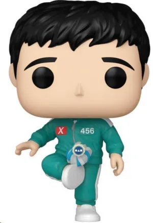 EL JUEGO DEL CALAMAR FIGURA POP! TELEVISION VINYL PLAYER 456 SEONG GI-HUN (KICKING JEGI) 9 CM