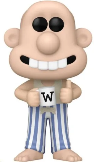 WALLACE & GROMIT POP! ANIMATION VINYL FIGURA WALLACE IN PAJAMAS 9 CM