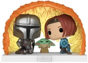 STAR WARS THE MANDALORIAN POP! MOMENT VINYL FIGURA GROGU FORCE BARRIER 9 CM 