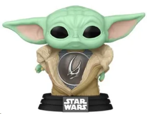 STAR WARS: THE MANDALORIAN POP! TV VINYL FIGURA DIN GROGU WITH ARMOR 9 CM 