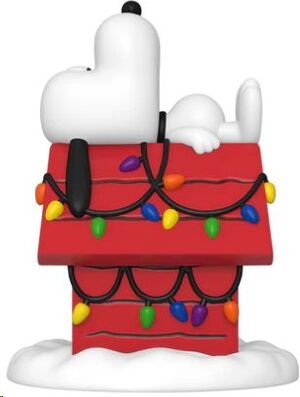 SNOOPY POP! DELUXE VINYL FIGURA SNOOPY (DOGHOUSE) HOLIDAY 9 CM