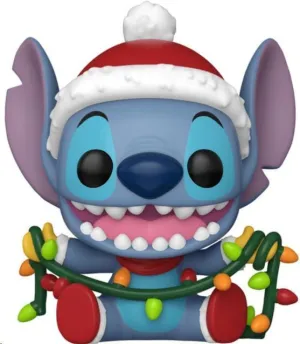 DISNEY FIGURA POP! VINYL HOLIDAY STITCH LIGHTS 9 CM