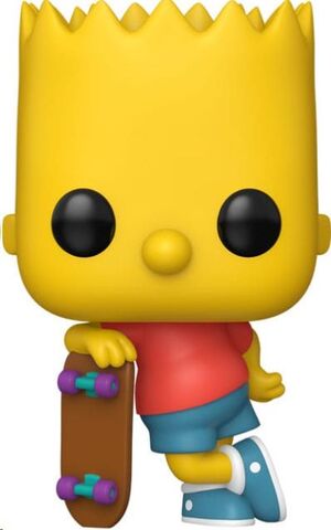 SIMPSONS POP! ANIMATION VINYL FIGURA BART CON MONOPATÍN 9 CM